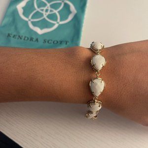 Kendra Scott Brynn Bracelet - Gold/White